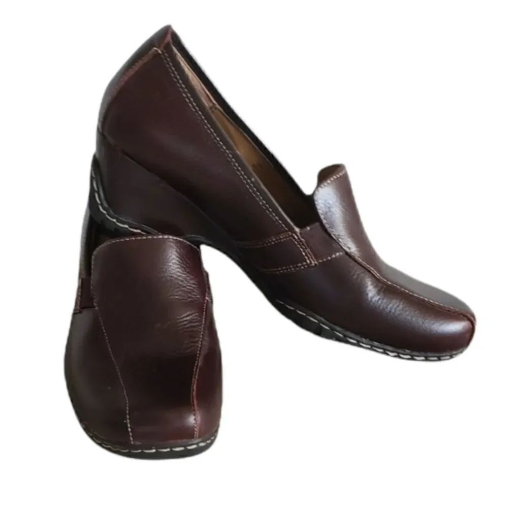 Leather Oxblood Mules nurse/ doctor shoes